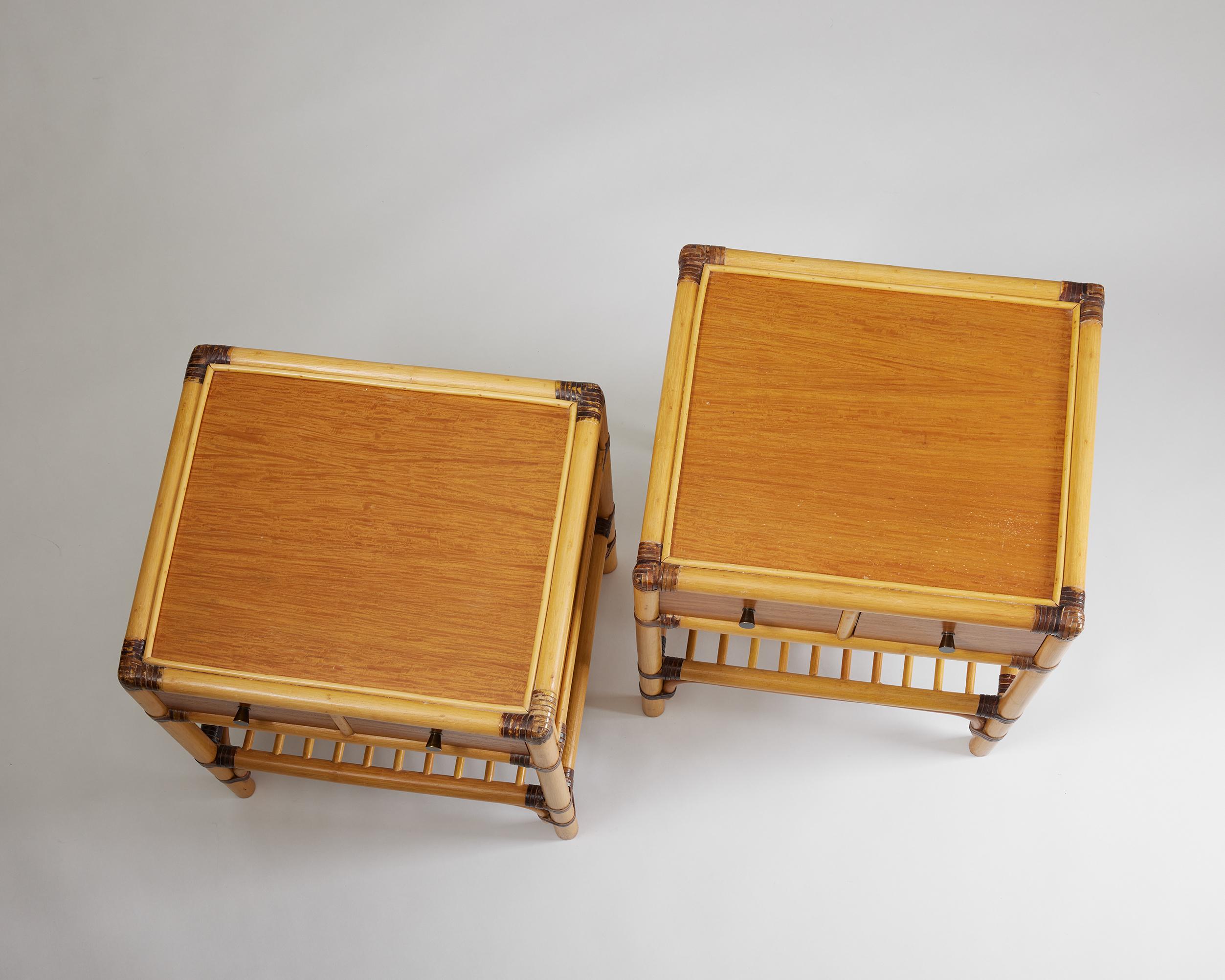 Mid-20th Century Pair of Bedside Tables, Anonymous for DUX Sweden, 1960s