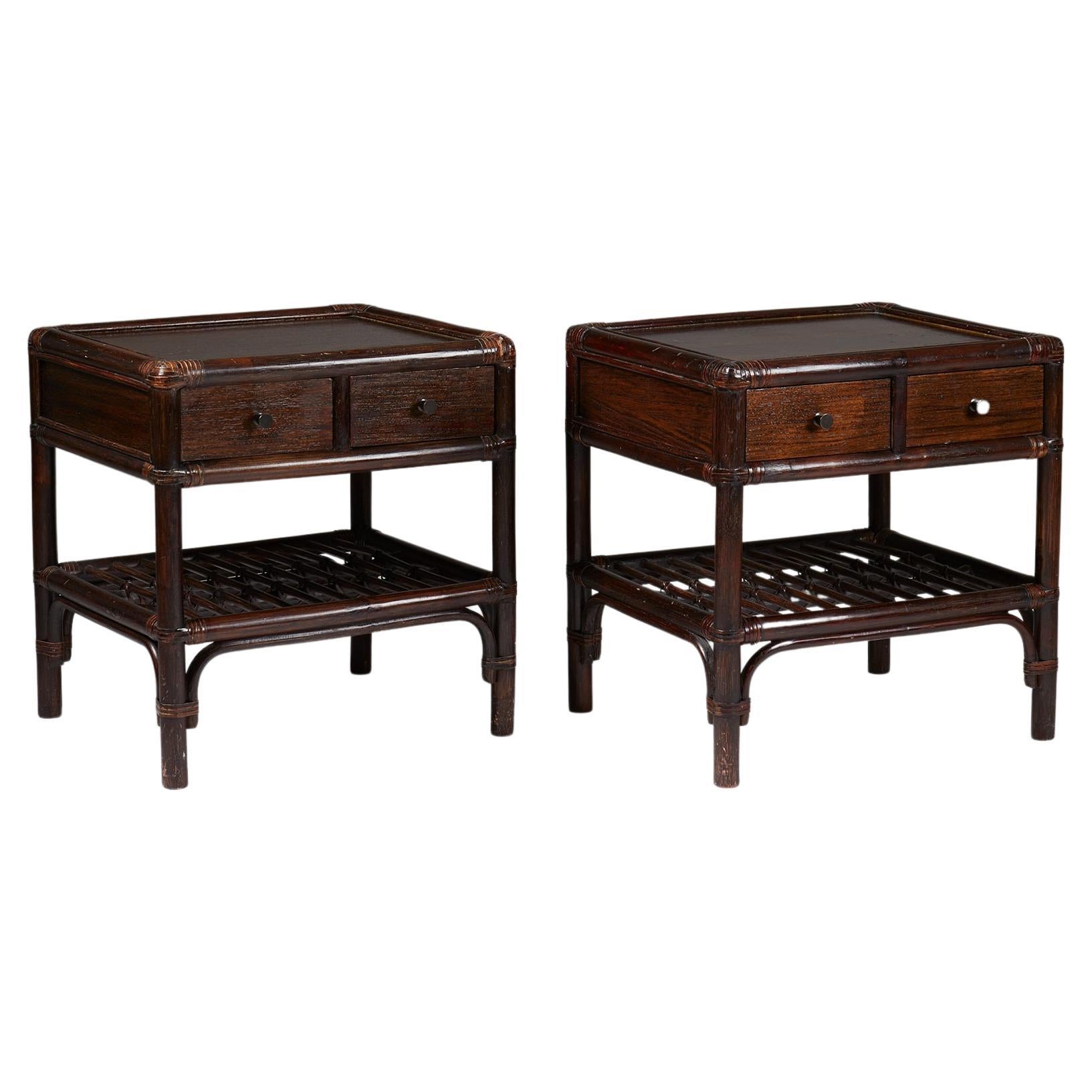 Pair of Bedside Tables, Anonymous for DUX, Sweden, 1960s