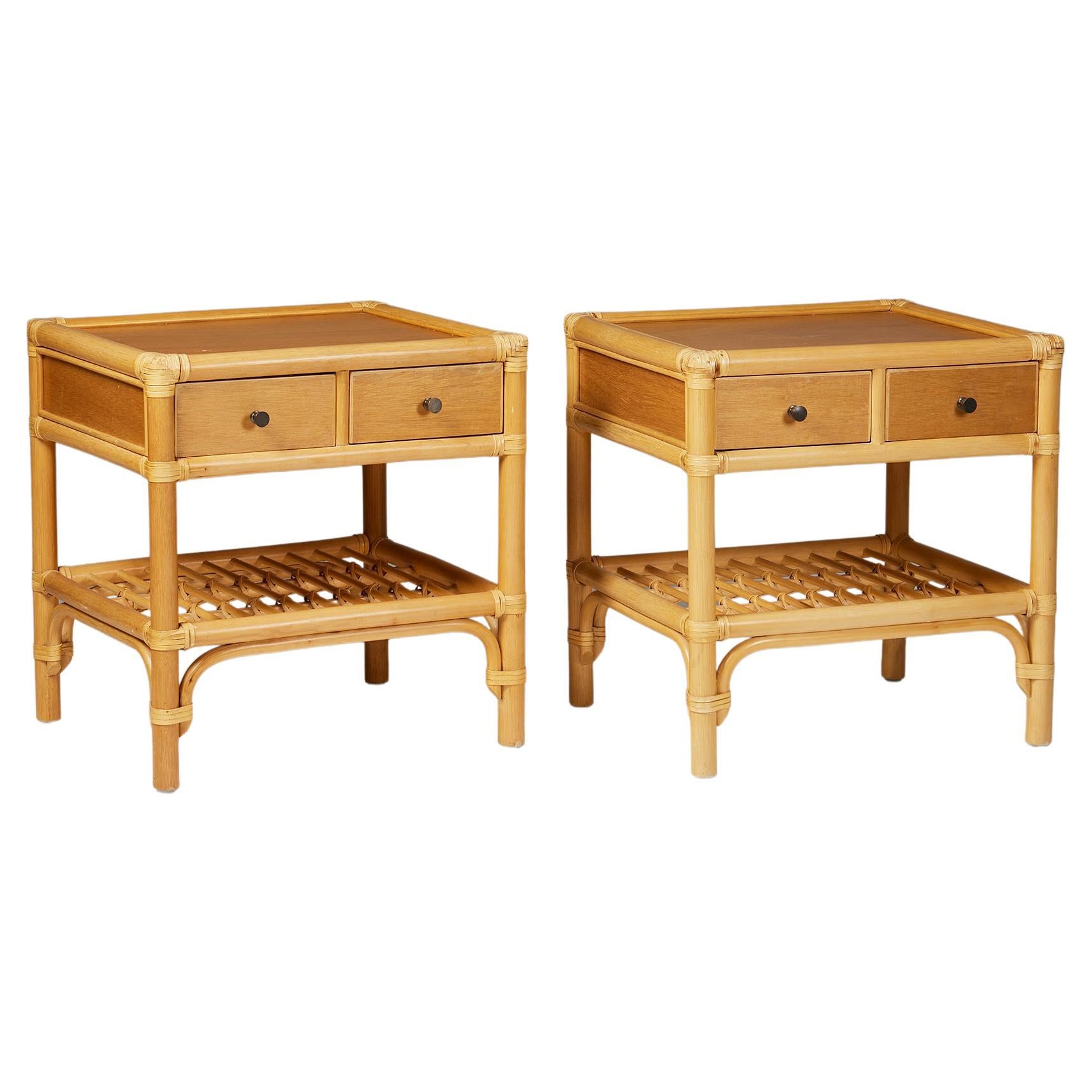 Pair of Bedside Tables, Anonymous for DUX, Sweden, 1960s
