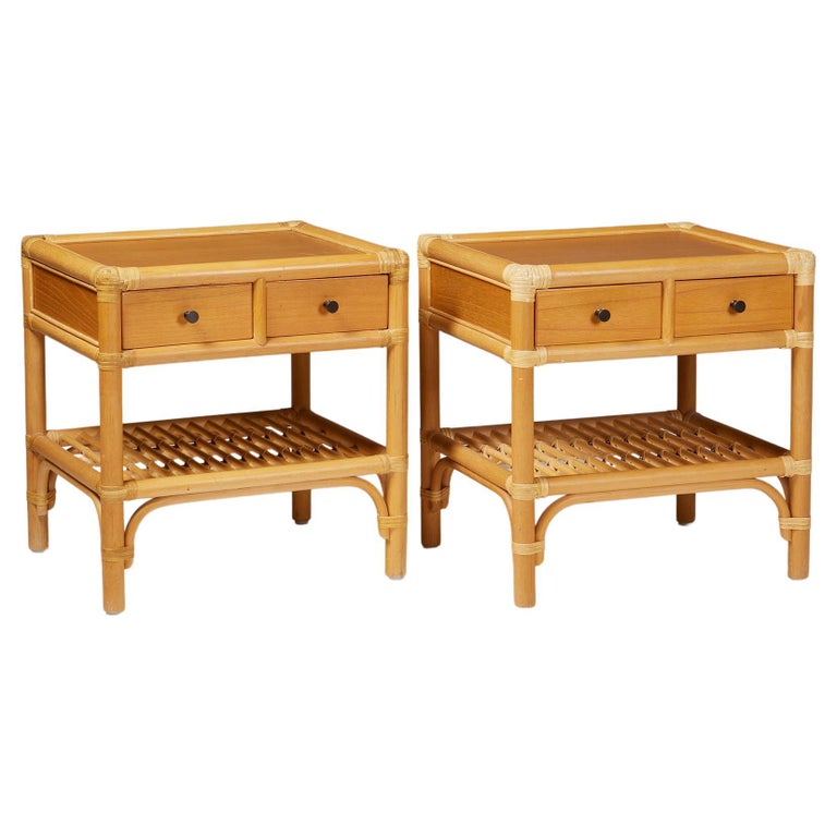 Pair of Bedside Tables, Anonymous for DUX, Sweden, 1960s For Sale