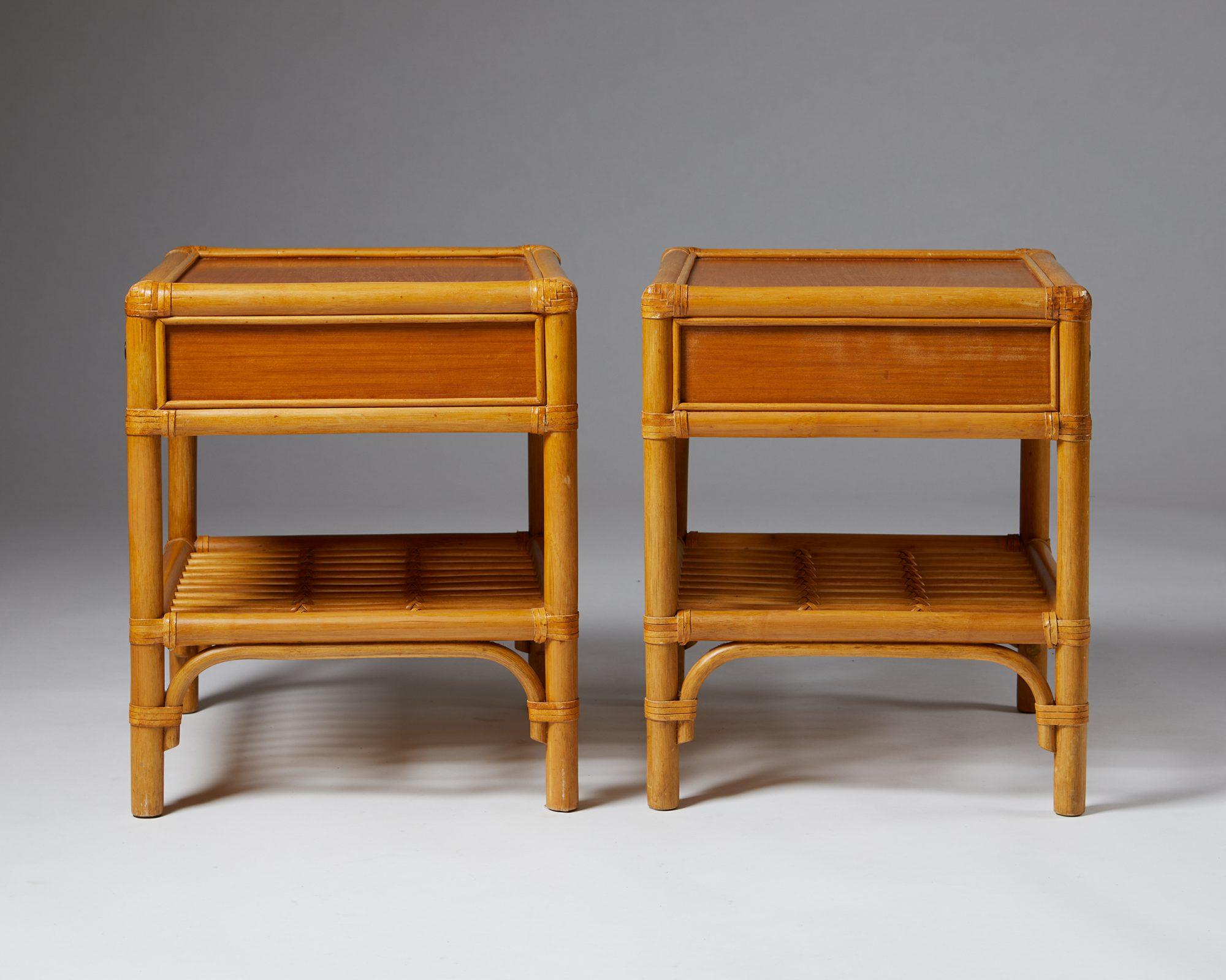 Pair of Bedside Tables, Anonymous, Sweden, 1960's In Good Condition In Stockholm, SE