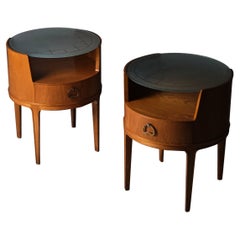 Pair of bedside tables by Axel Larsson, Bodafors, Sweden, 1940s
