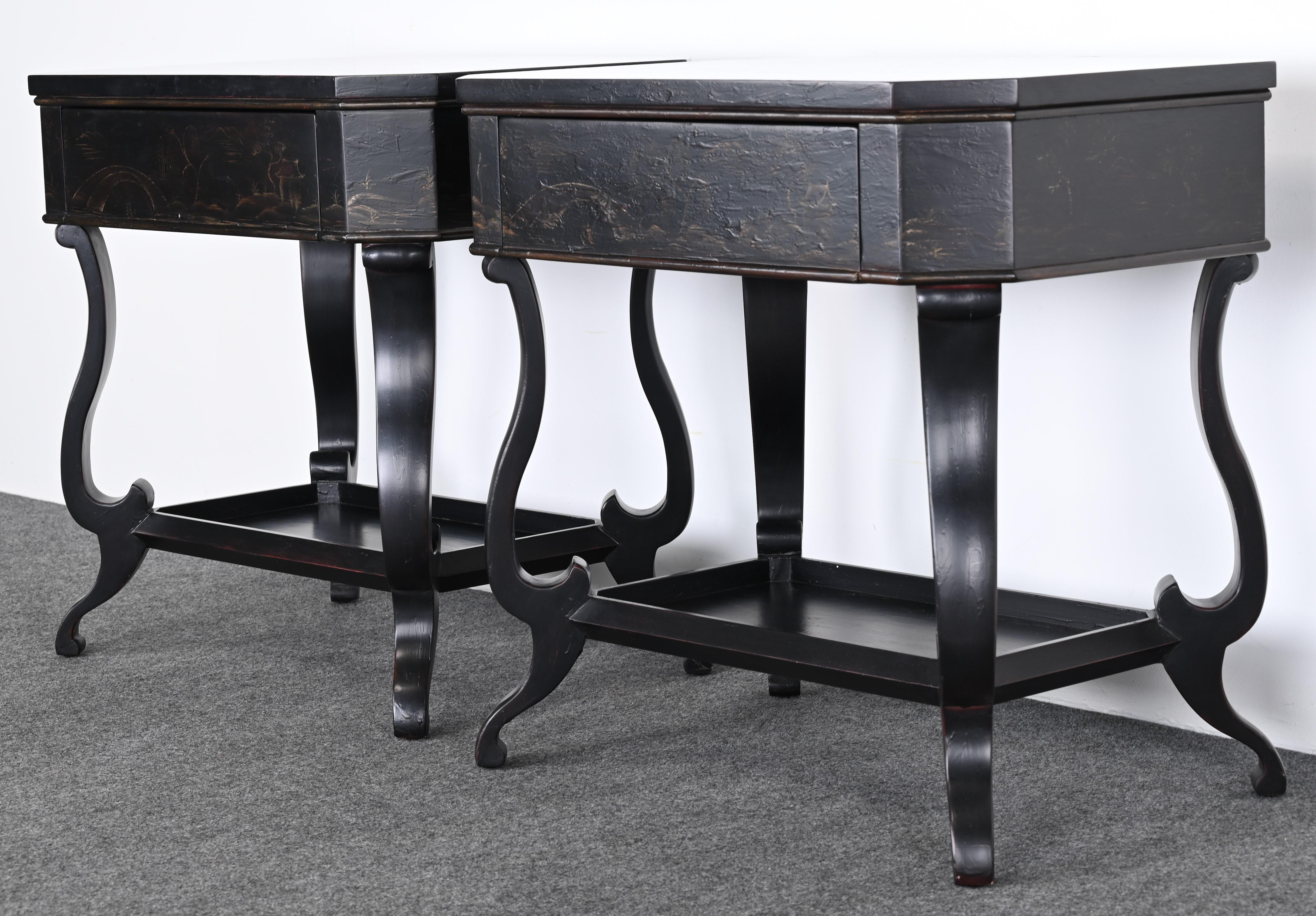 Pair of Bedside Tables by Baker for the Charleston Collection, 20th Century 2
