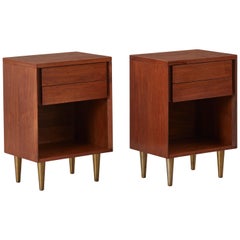 Pair of Bedside Tables by I.S.A Bergamo, Italy, 1950