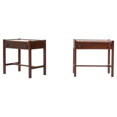 Pair of Bedside Tables by Jacques Hauville for Roche Bobois, France, 1950s