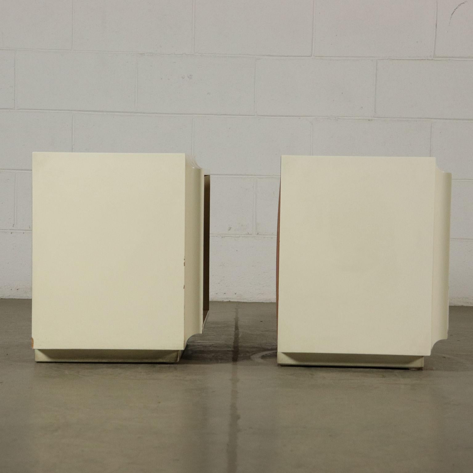 Pair of Bedside Tables by Luciano Frigerio Vintage Italy, 1960s-1970s In Good Condition In Milano, IT