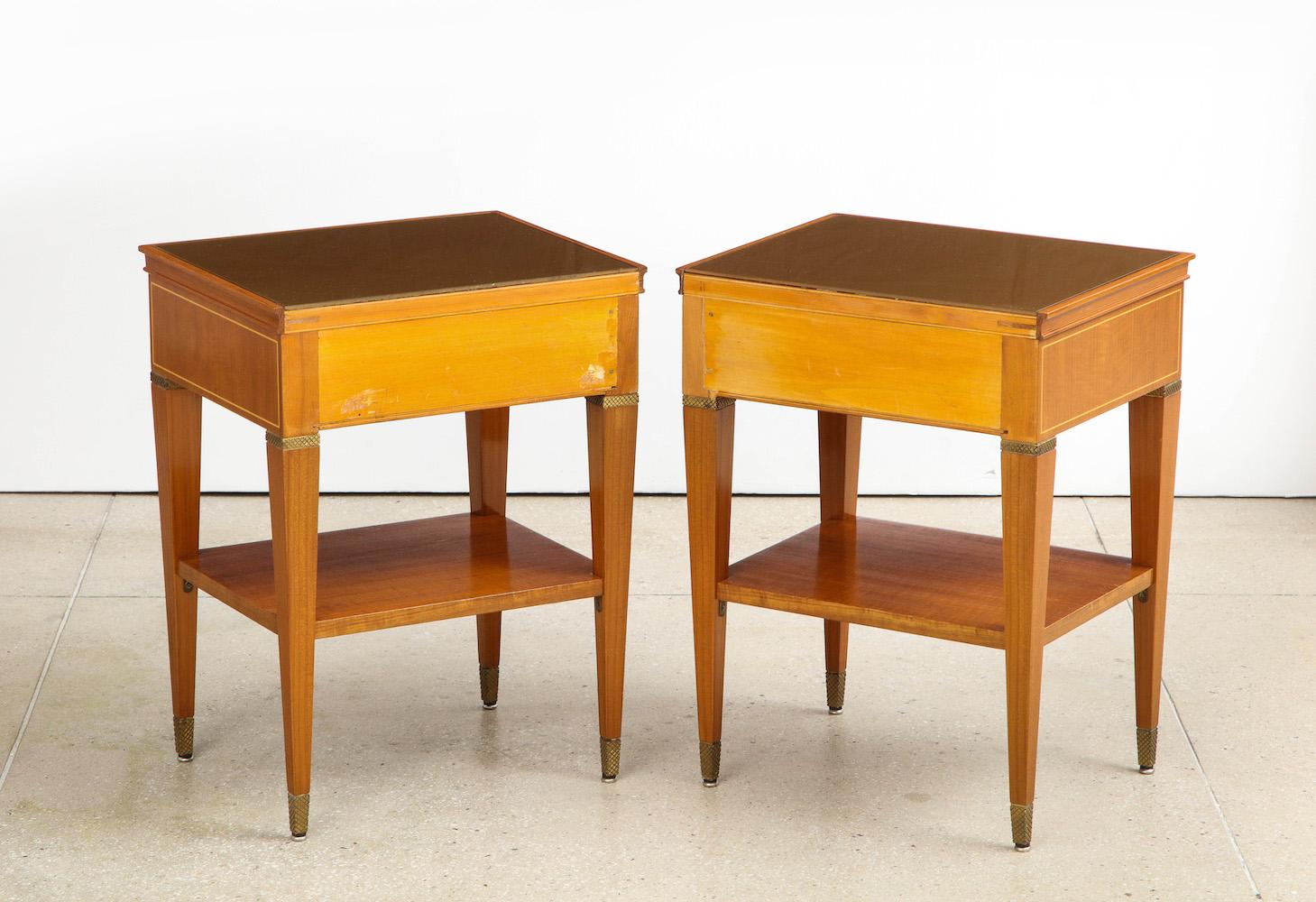 Brass Pair of Bedside Tables by Paolo Buffa