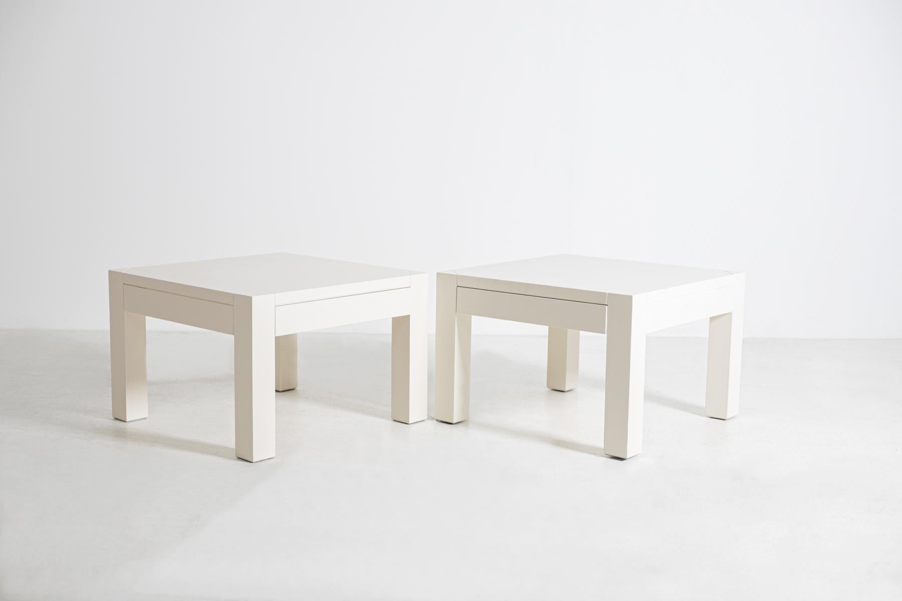 Pair of Bedside Tables by Pierluigi Ghianda to a Design by Gae Aulenti, 1970 1