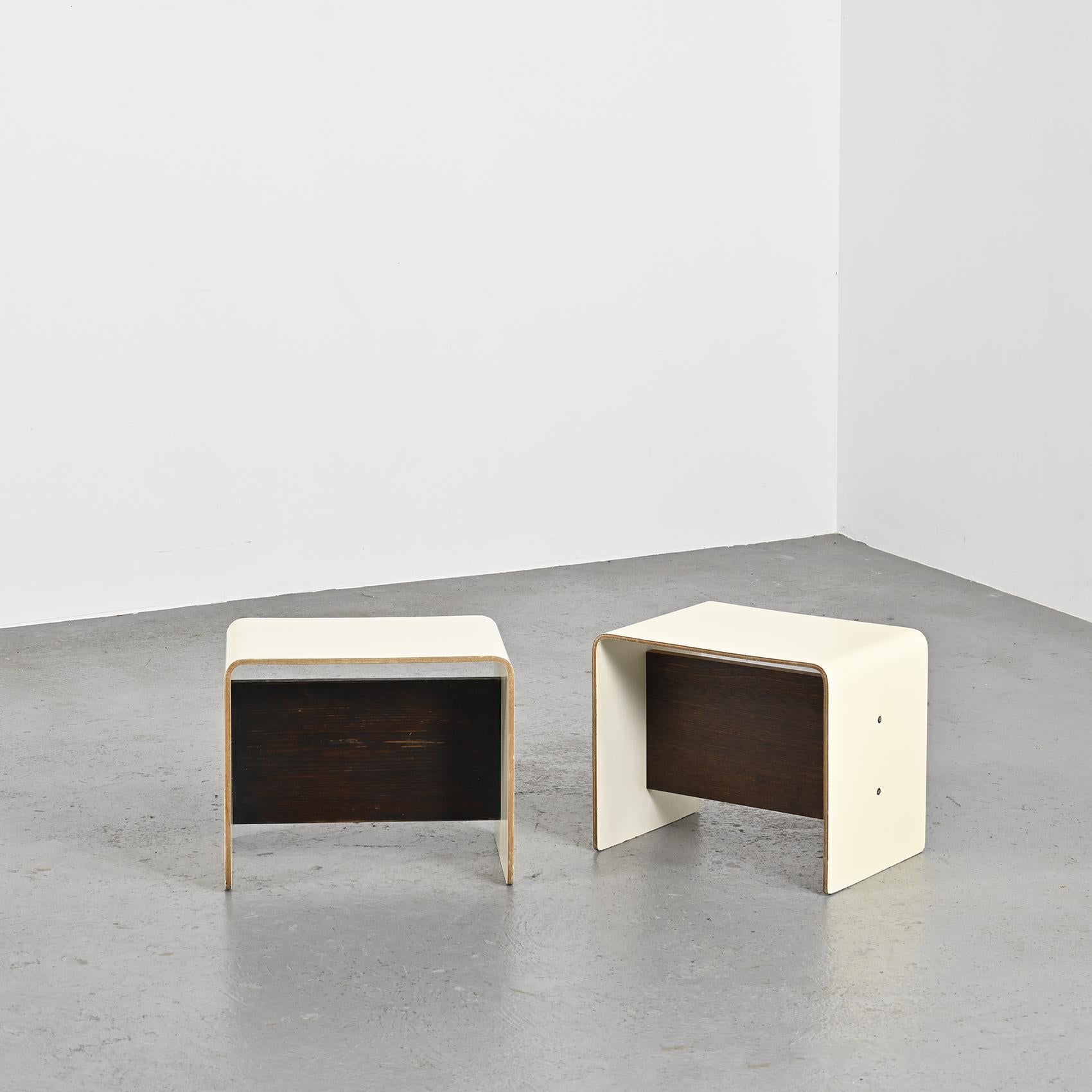 Mid-Century Modern  Pair of Bedside Tables by Pierre Guariche, circa 1968 For Sale