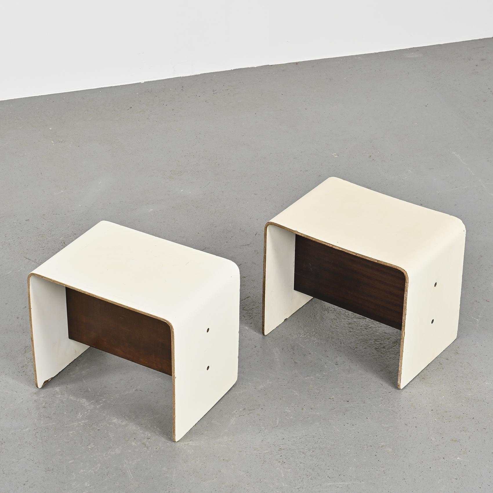 20th Century  Pair of Bedside Tables by Pierre Guariche, circa 1968 For Sale