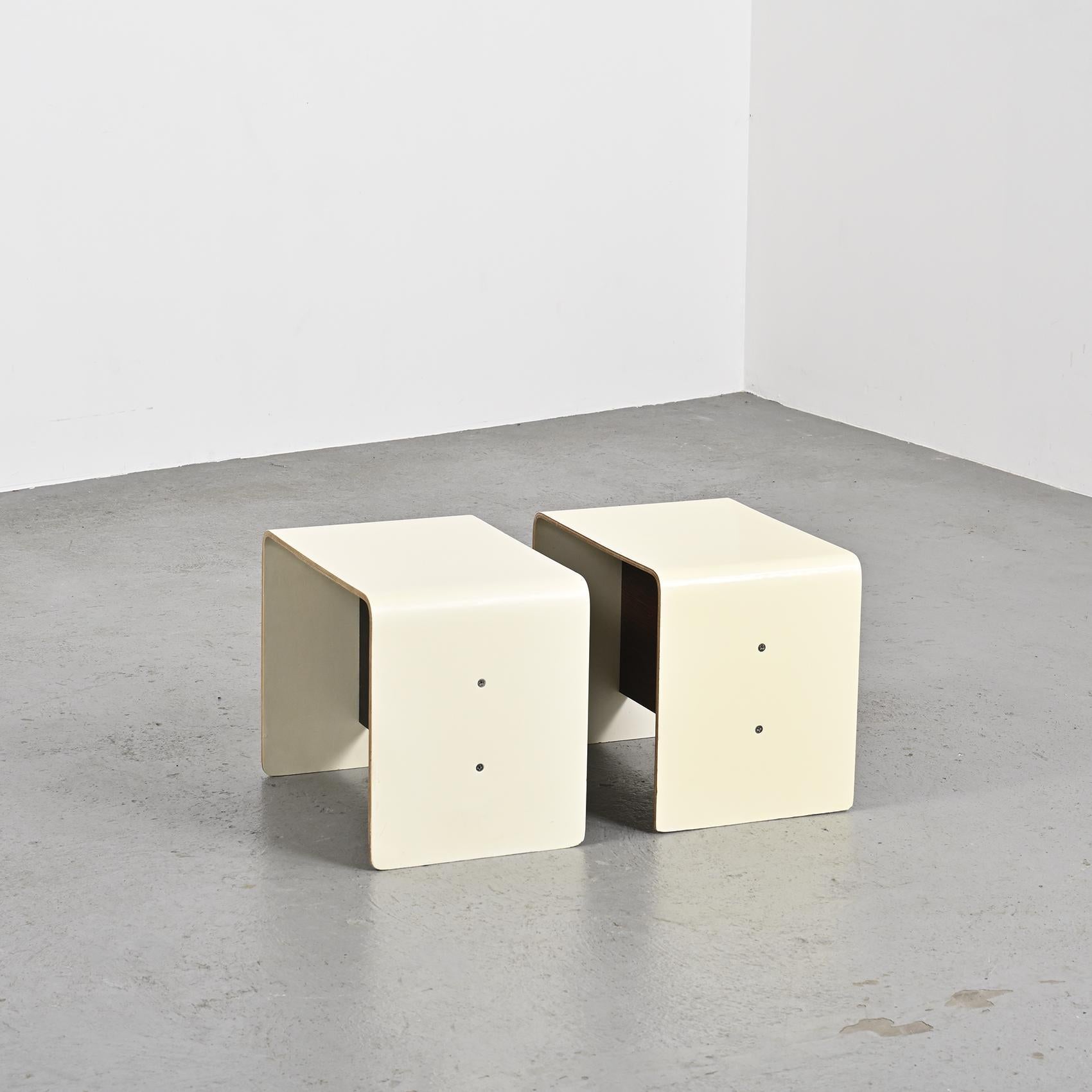 20th Century  Pair of Bedside Tables by Pierre Guariche, circa 1968 For Sale