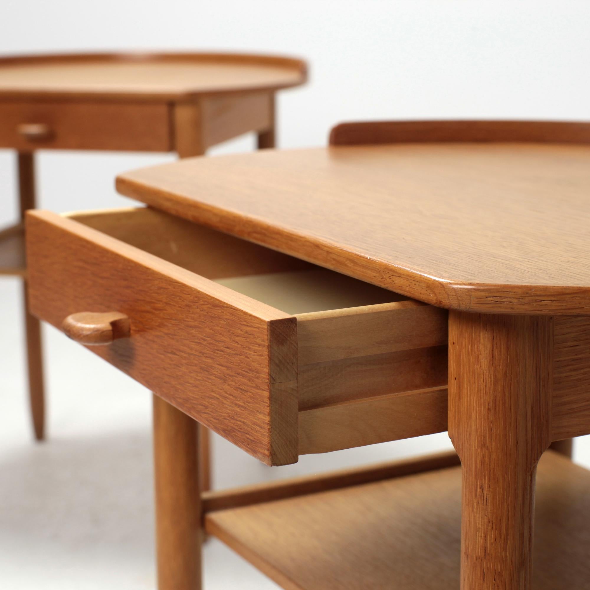 Pair of Bedside Tables by Sven Engström and Gunnar Myrstrand for Bodafors 1960's 6