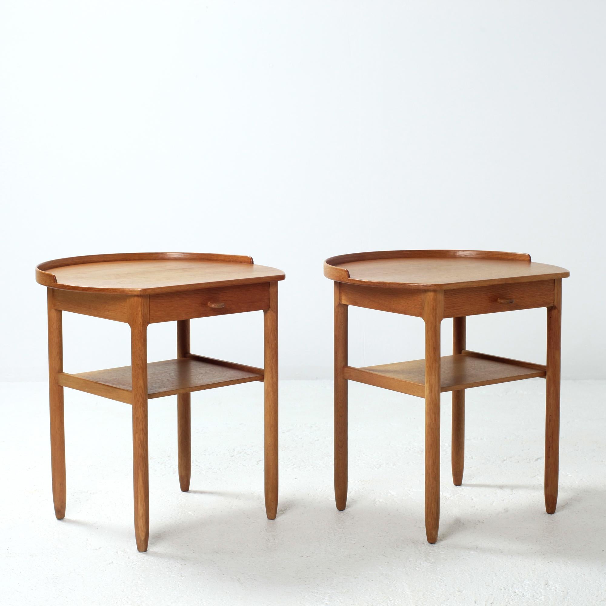 Swedish Pair of Bedside Tables by Sven Engström and Gunnar Myrstrand for Bodafors 1960's