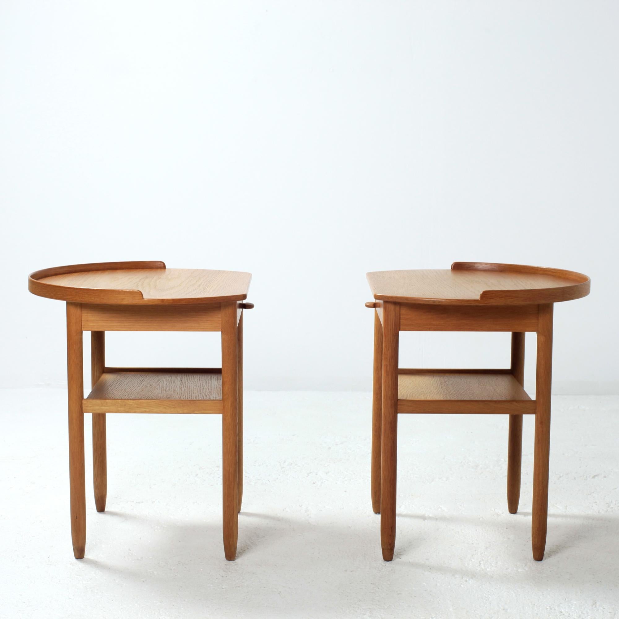 Pair of Bedside Tables by Sven Engström and Gunnar Myrstrand for Bodafors 1960's In Good Condition In Saint  Ouen, FR