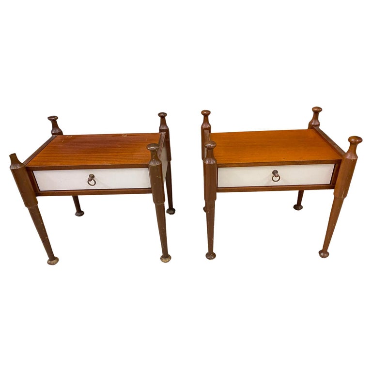 Pair of Bedside Tables, circa 1960 For Sale at 1stDibs