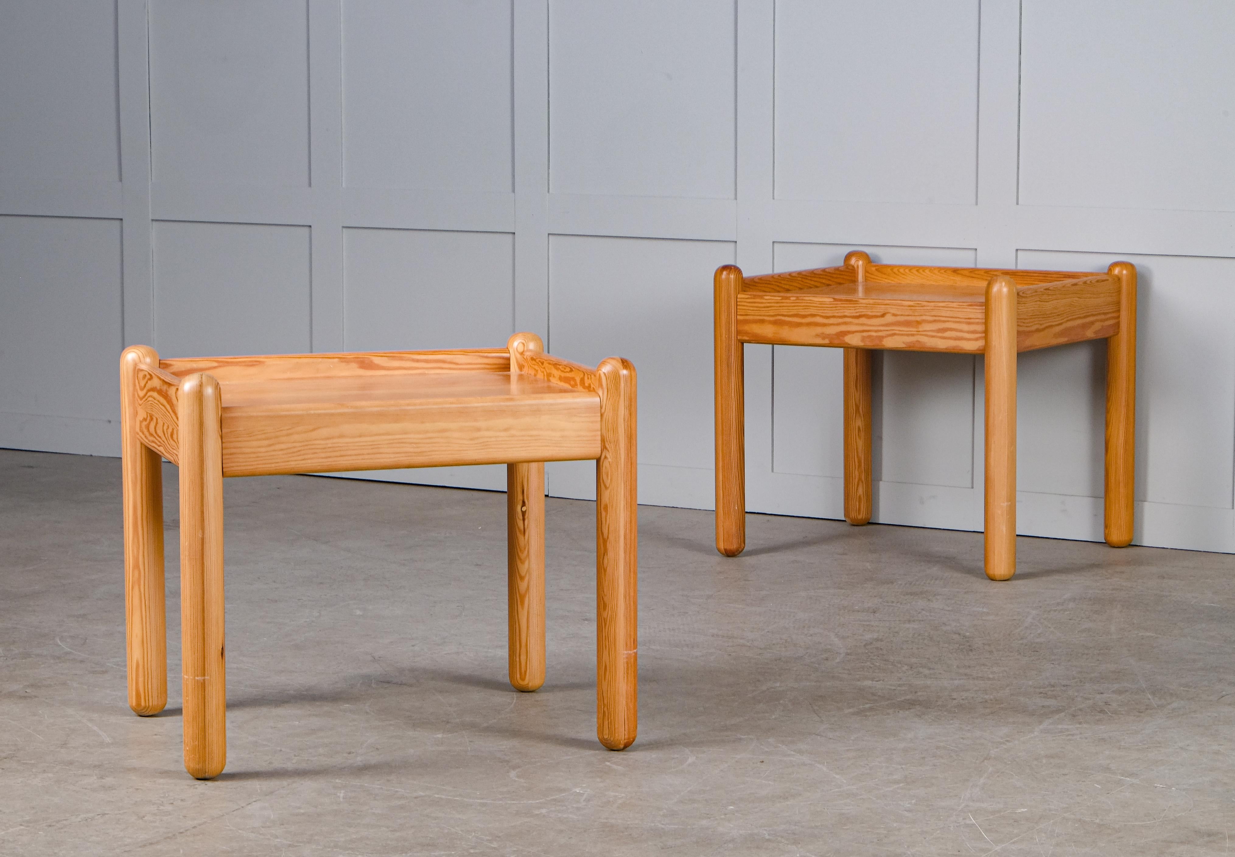 Pair of Bedside Tables, Denmark, 1970s For Sale 1