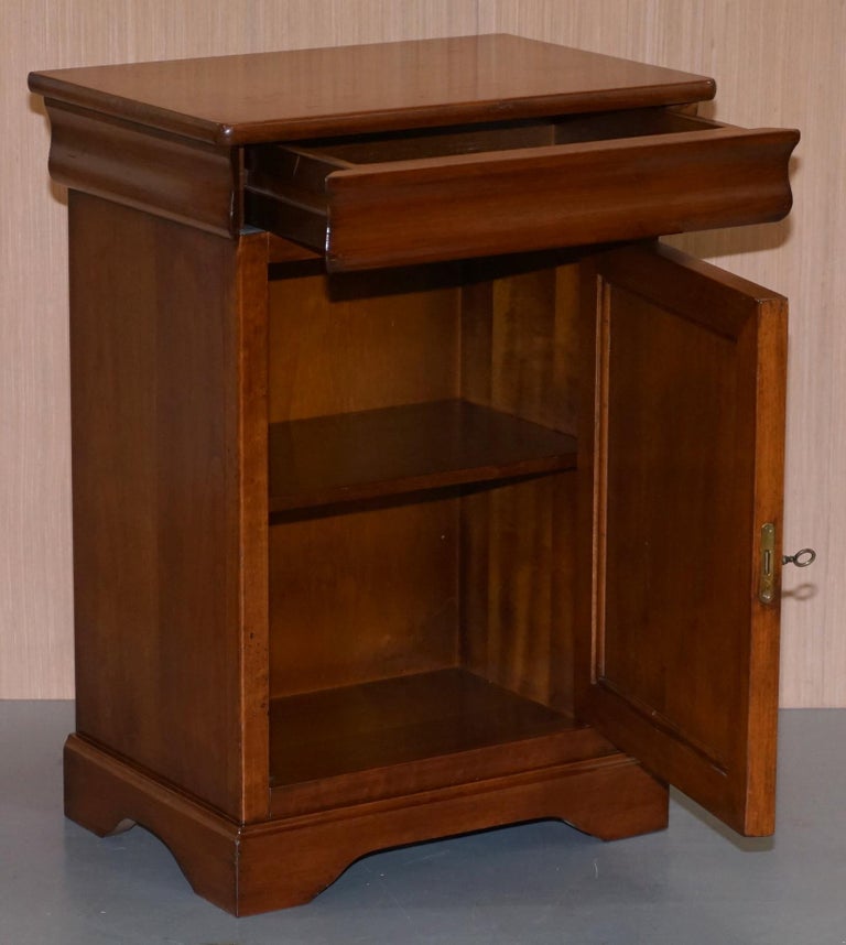 Pair of Bedside Tables Drawer Made in Italy by Consorzio Mobili