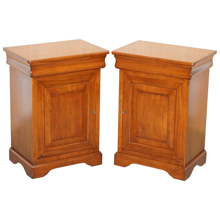 Pair of Bedside Tables Drawer Made in Italy by Consorzio Mobili