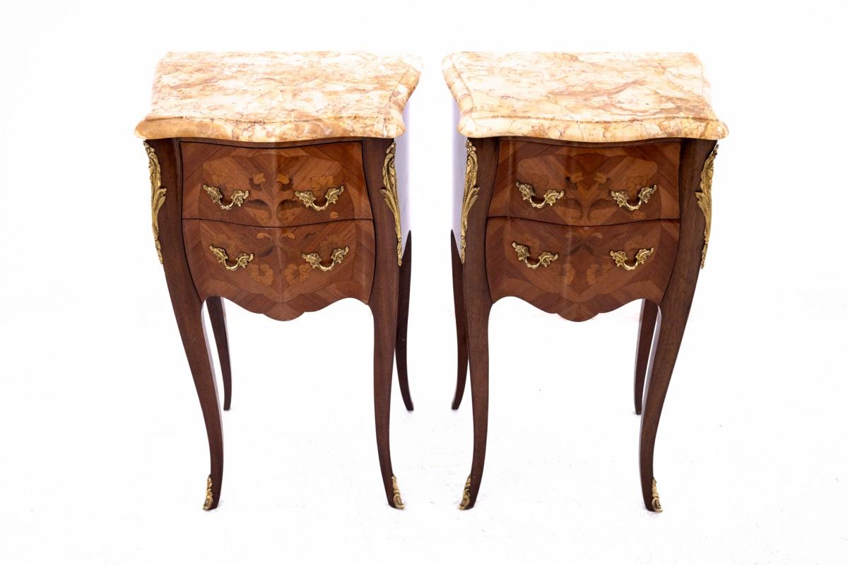 Louis Philippe Pair of bedside tables, early 20th century, France. For Sale