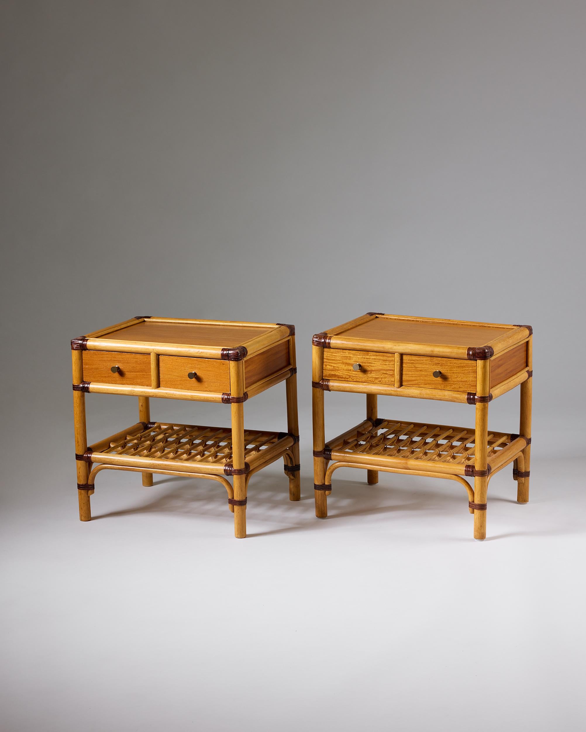 Paar Nachttische für DUX im Zustand „Gut“ im Angebot in Stockholm, SE