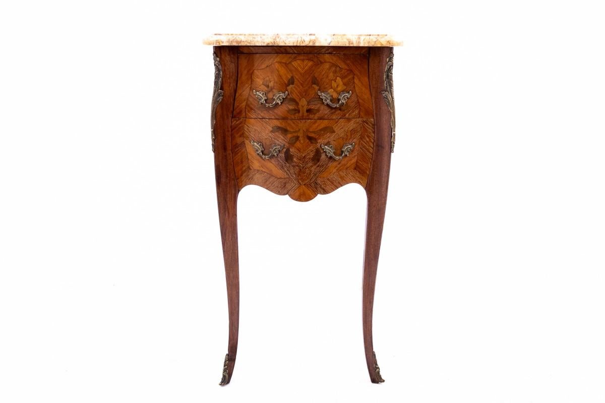 French Pair of bedside tables, France, ca. 1920. For Sale