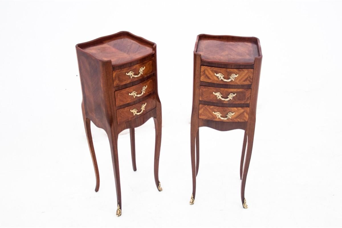 Pair of bedside tables, France, circa 1880. 6