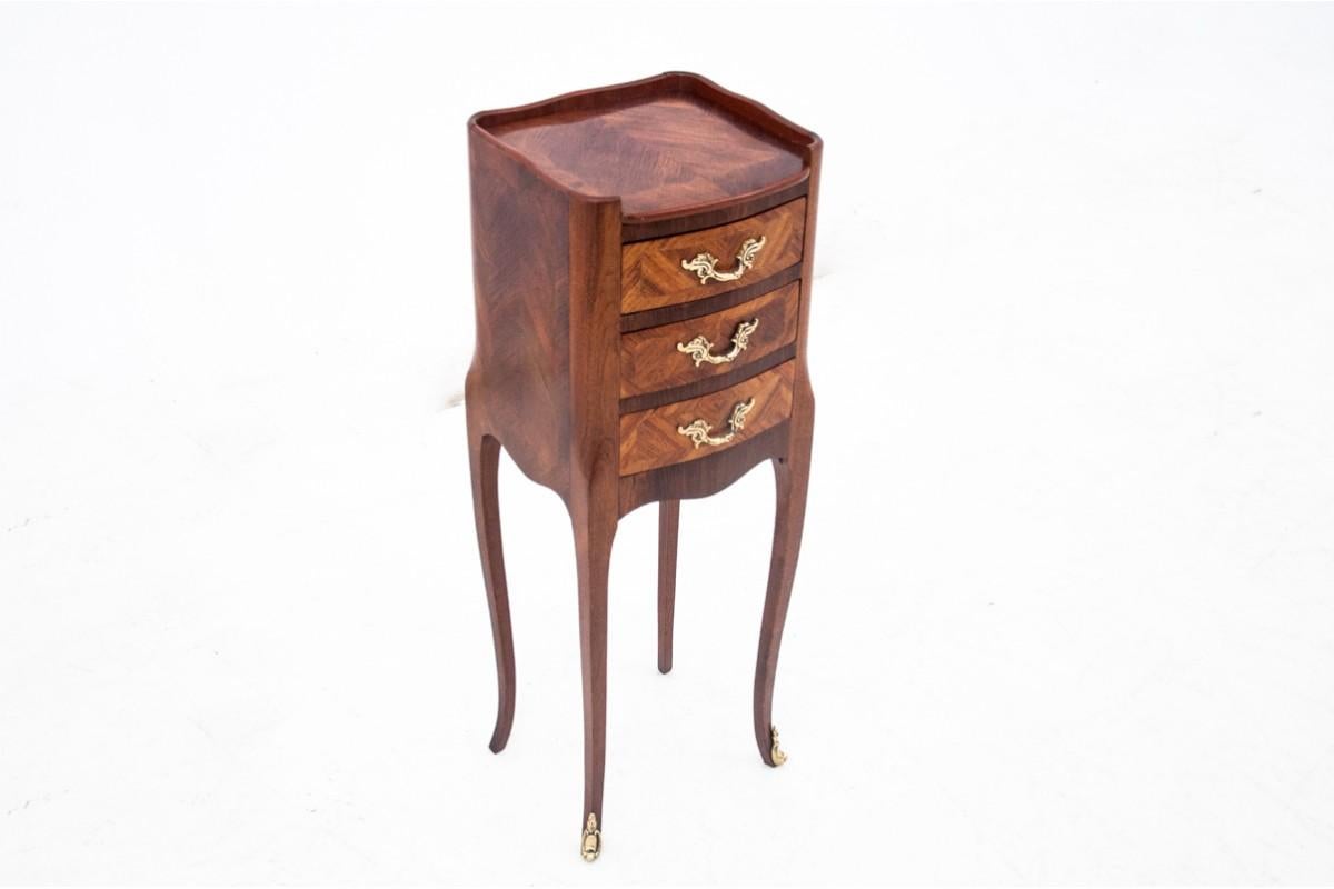 Walnut Pair of bedside tables, France, circa 1880.