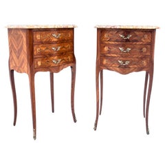 Pair of bedside tables, France, circa 1900.