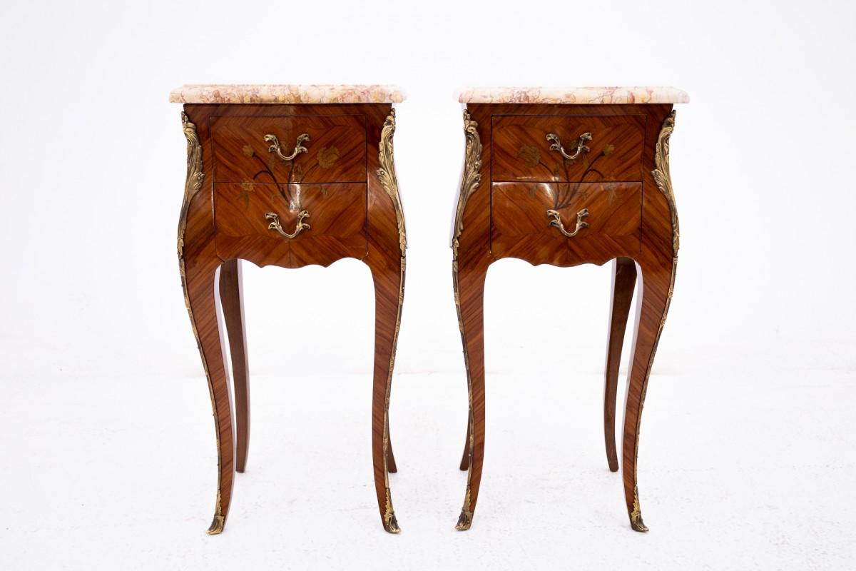 Louis Philippe Pair of bedside tables, France, circa 1920. For Sale