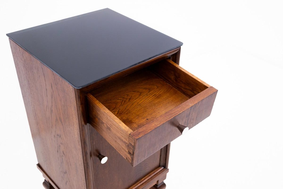 Mid-20th Century Pair of bedside tables from the early 20th century, Poland. For Sale