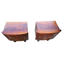 Pair of bedside tables in the style of Osvaldo Borsani