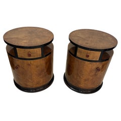 Coppia di comodini in legno, 1920, Stile: Art Déco