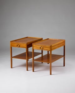 Pair of bedside tables 'Model 914' designed by Josef Frank for Svenskt Tenn