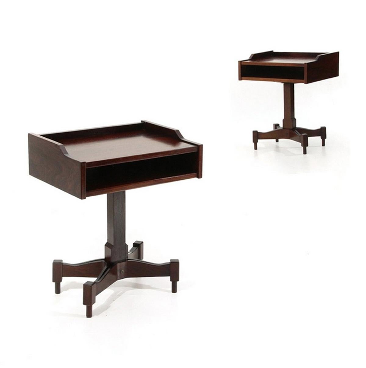 Wood Pair of Bedside Tables / Nightstands Model ‘SC50’ by Claudio Salocchi For Sale