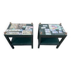 Pair of bedside tables or sofa ends 1970