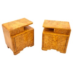 Pair of bedside tables, Poland, circa 1940.