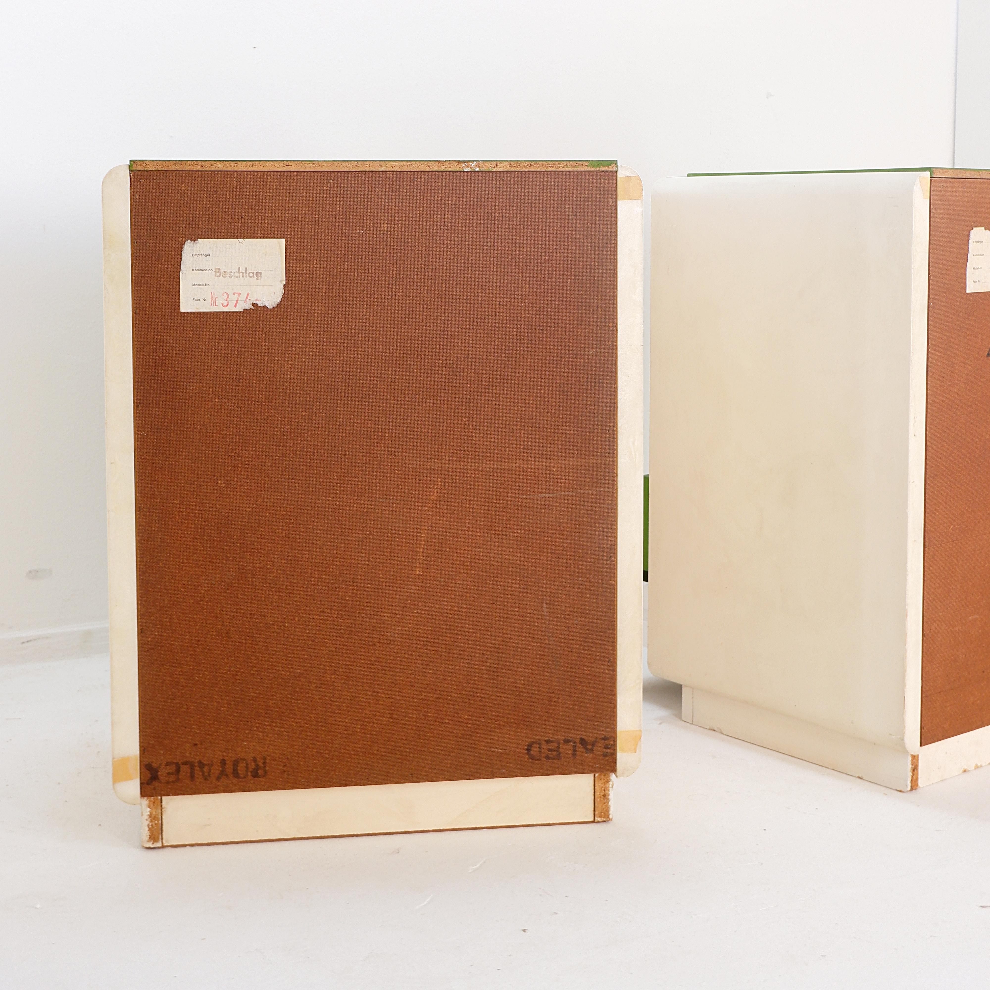 Pair of bedside tables with drawers - 1980s For Sale 5