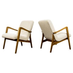 Pair Of Beech Armchairs From Bystrzyckie Fabryka Furniture, 1960s