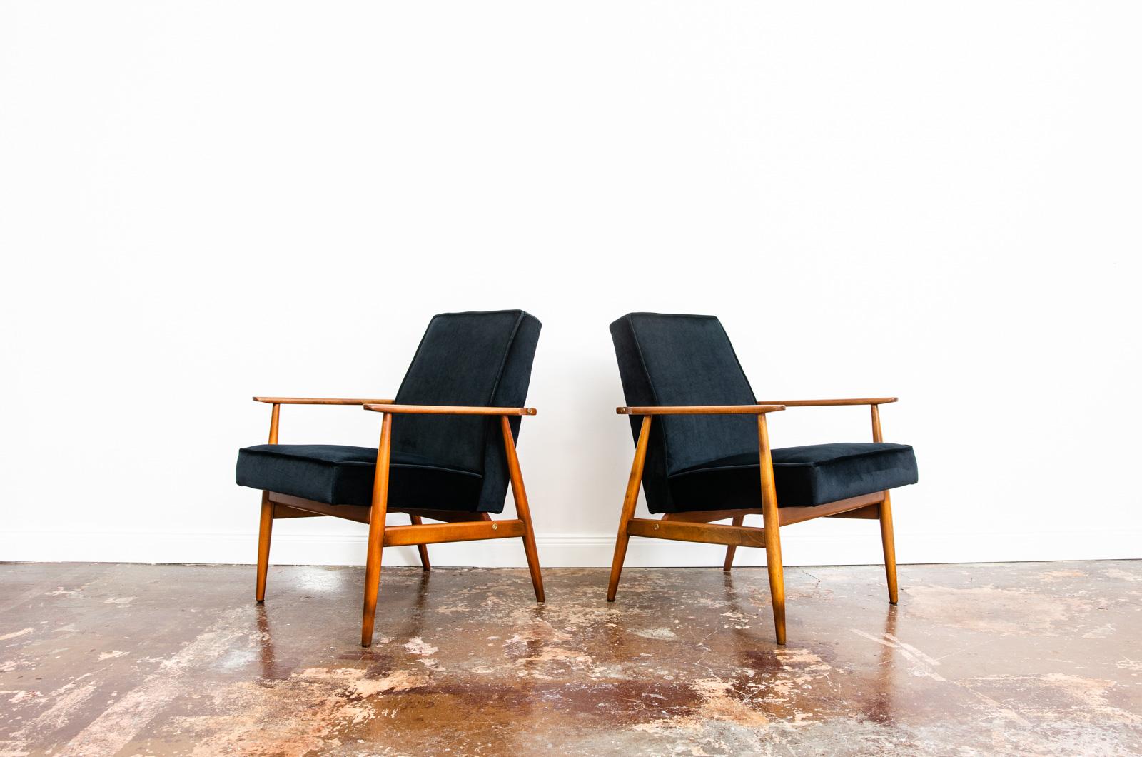 Pair Of Mid Century Armchairs Type 300-190 by H.Lis, 1960's For Sale 2