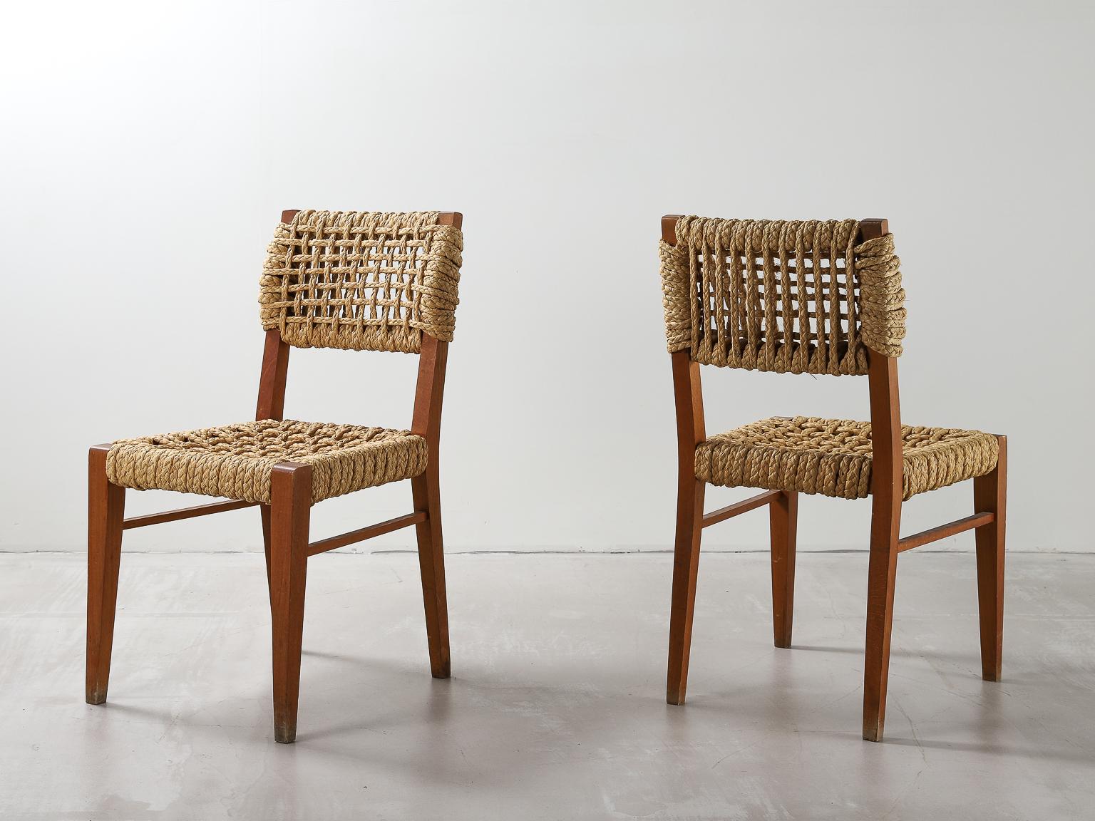 woven rope chairs