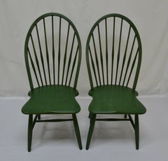 Pair of Beechwood Hoopback Windsor Side Chairs