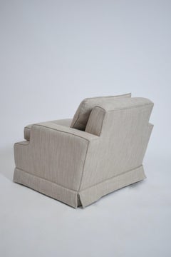 Paire de fauteuils beige, années 1960