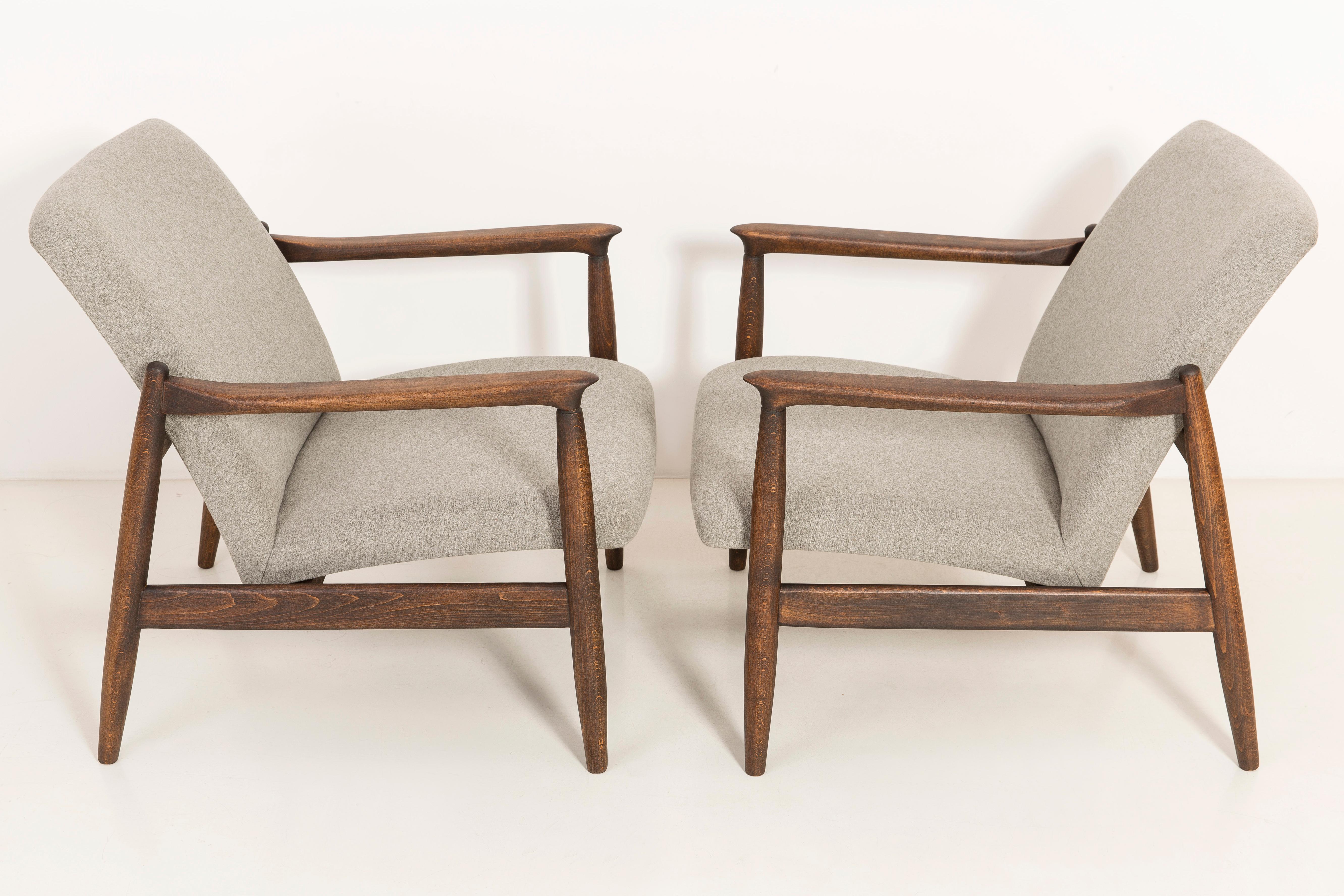 20th Century Pair of Beige Armchairs, Edmund Homa, 1960s For Sale