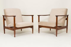 Pair of Beige Armchairs, Edmund Homa, GFM-142, 1960s, Poland