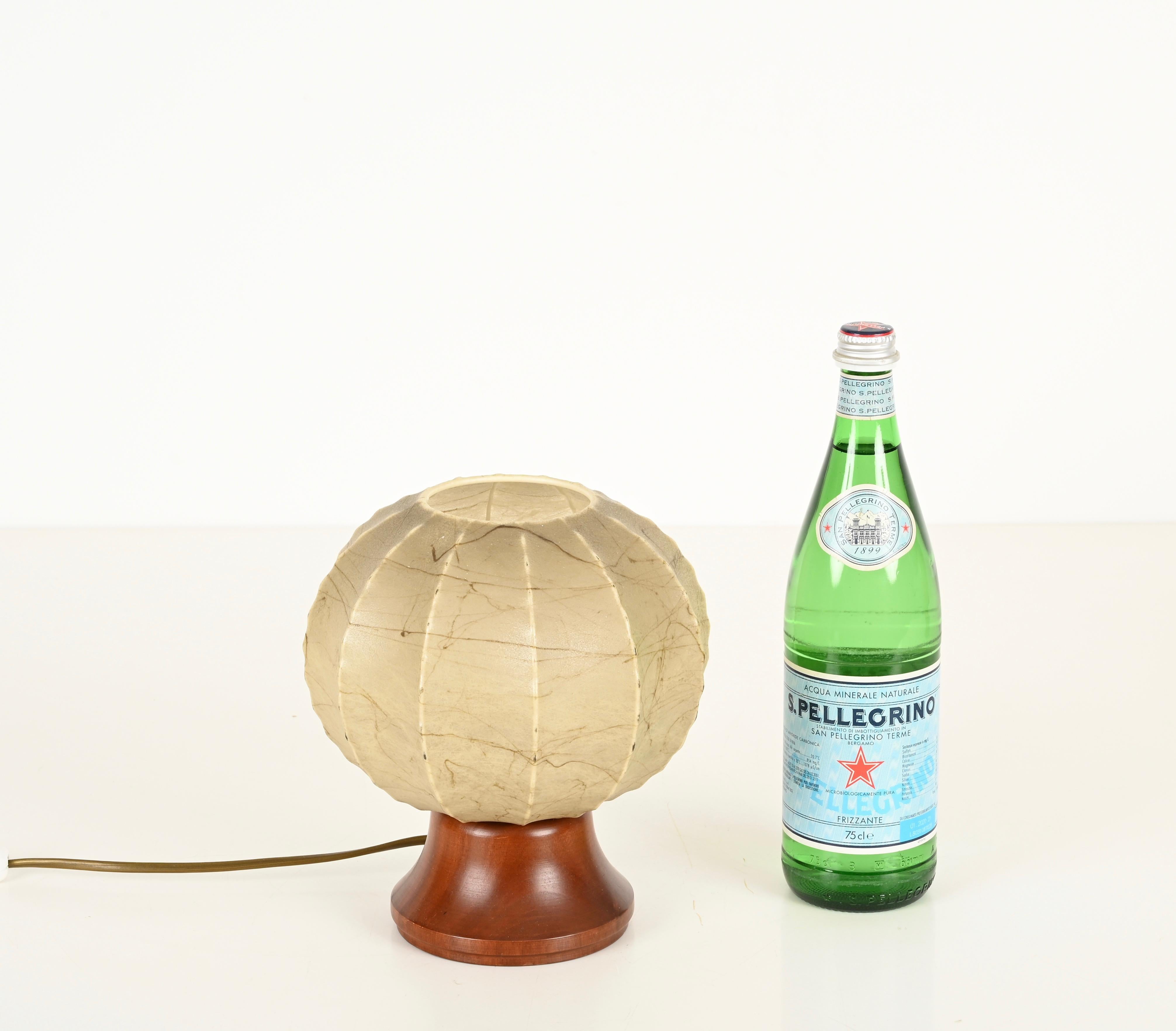 Mid-Century Modern Paire de lampes de table Cocoon 