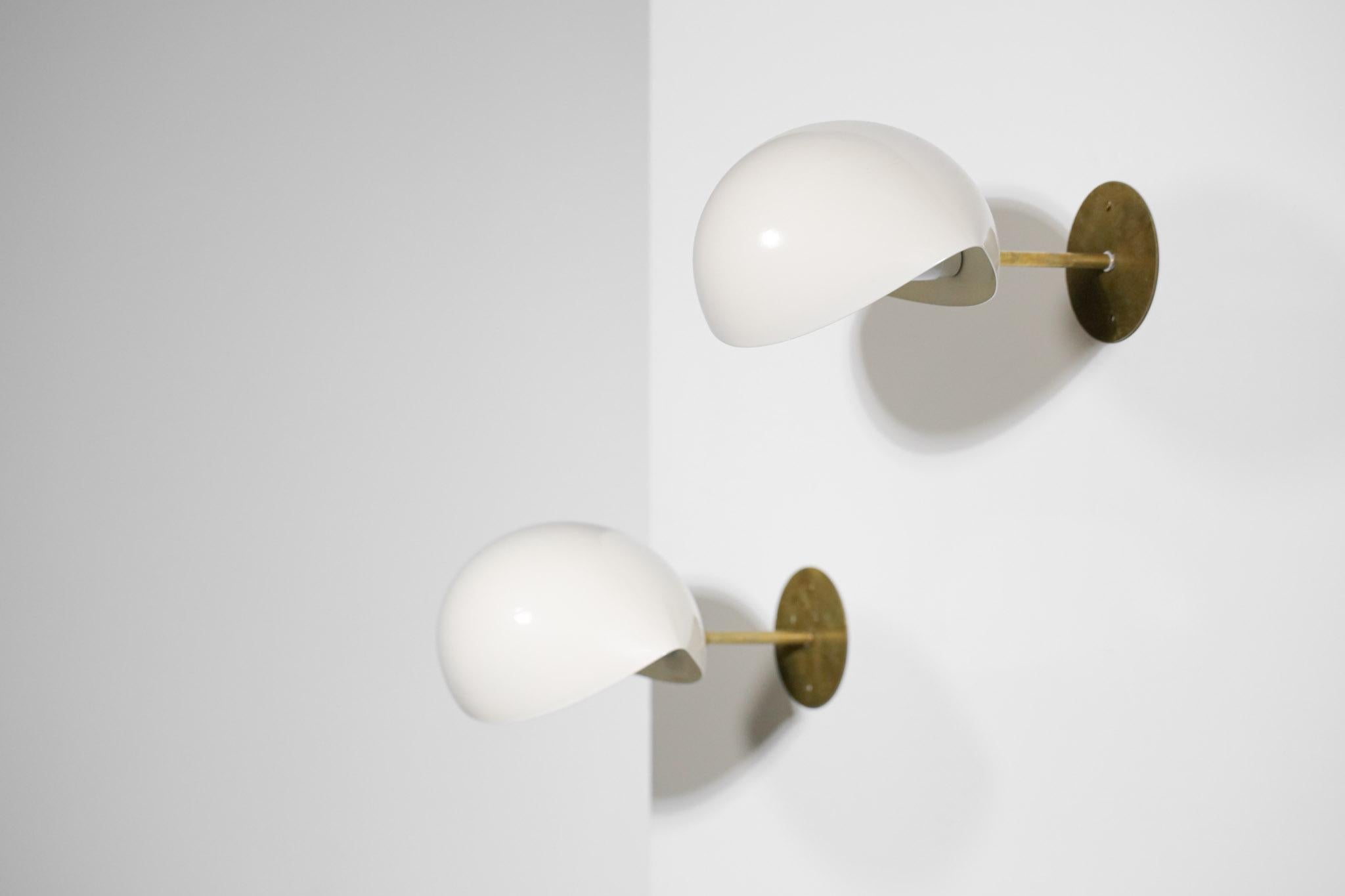 Pair of Beige Modern Italian Wall Lights 