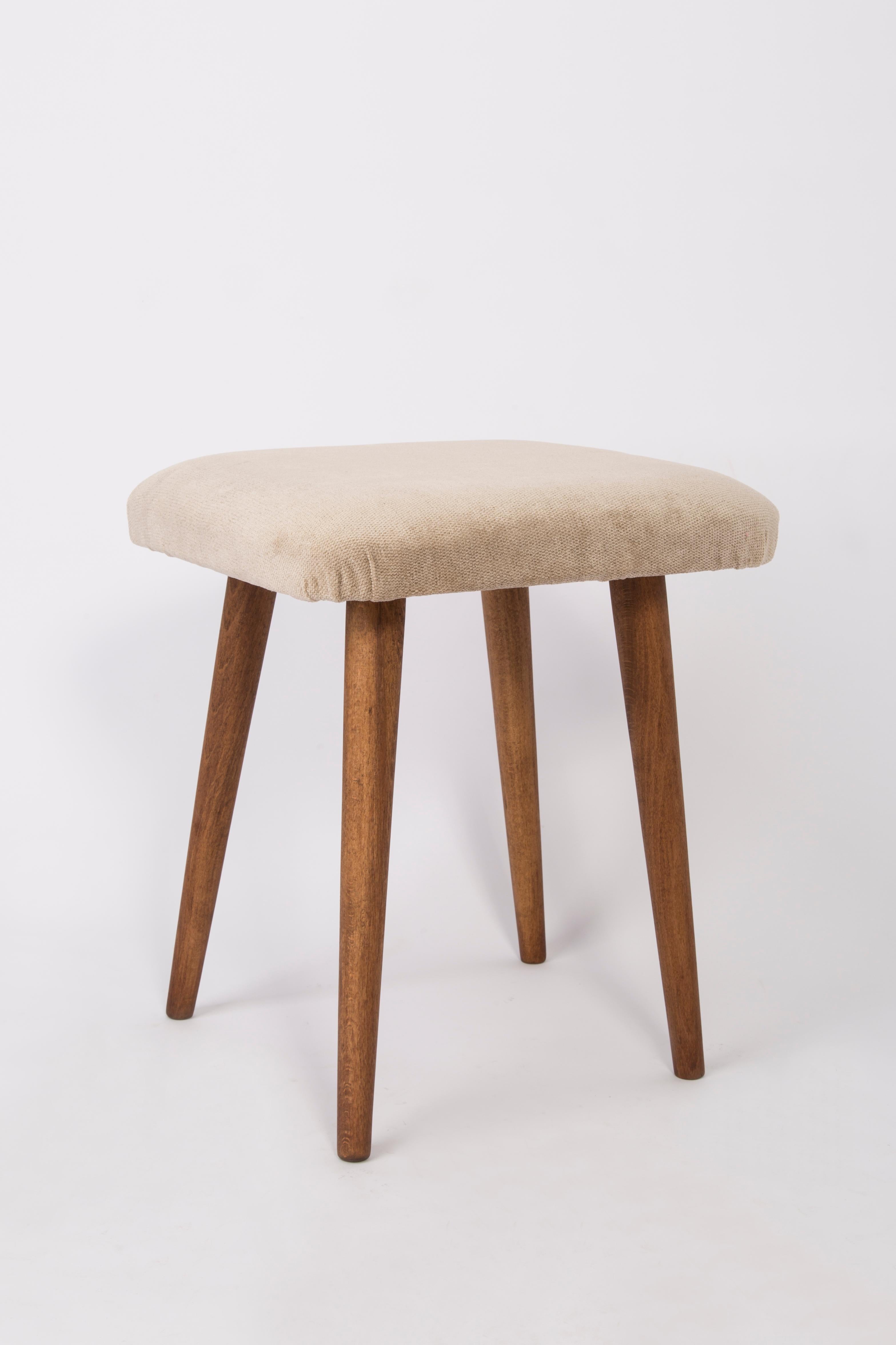 20th Century Pair of Beige Stools, 1960s For Sale