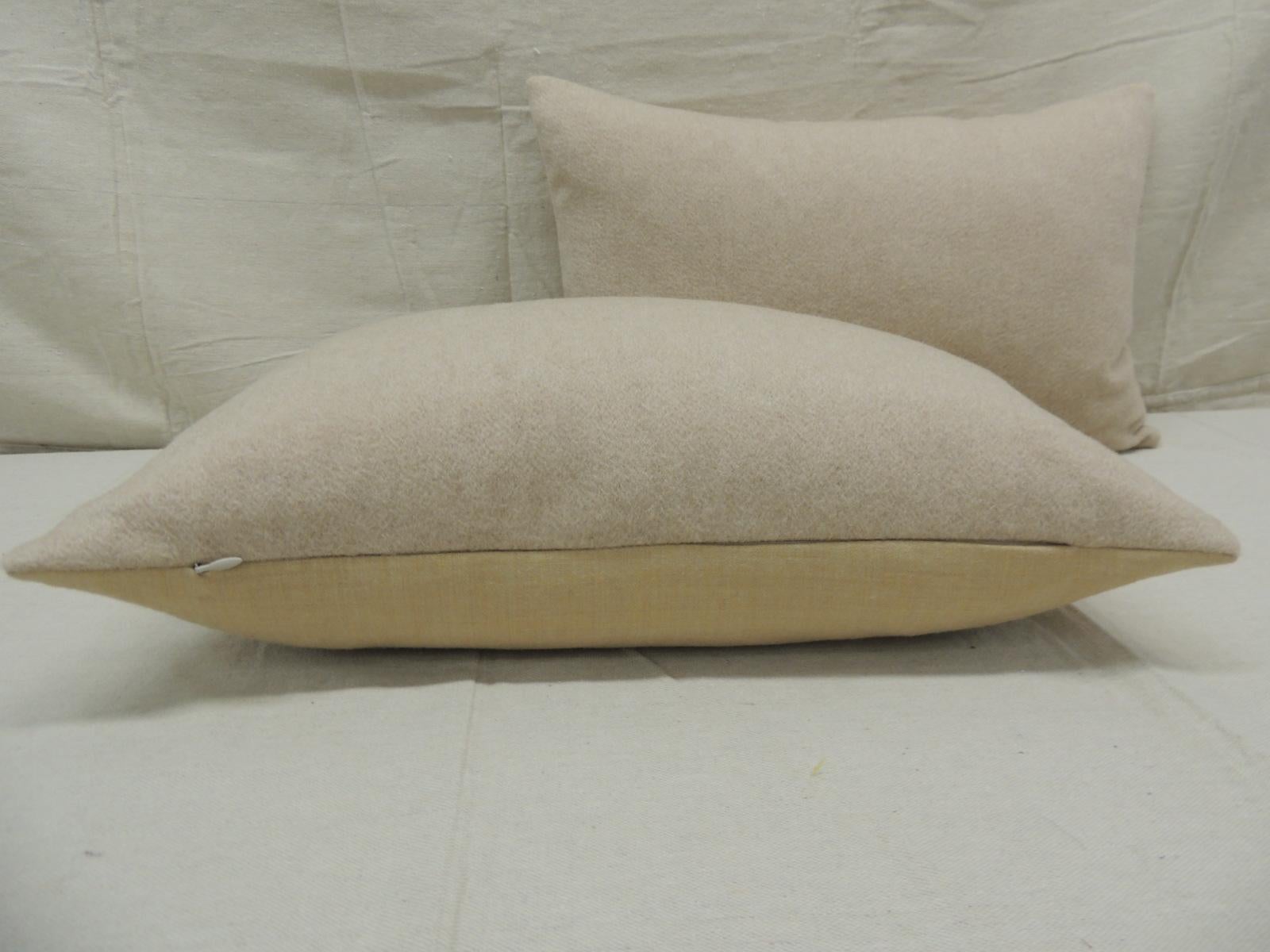 beige lumbar pillows