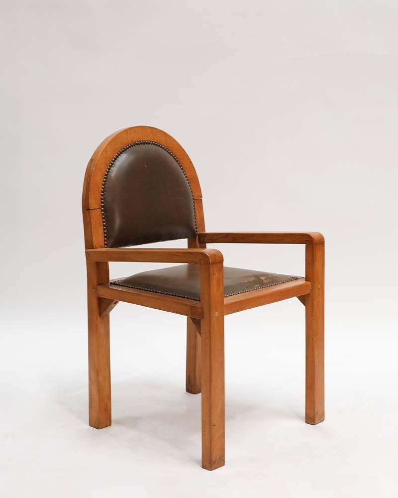 Quercia Coppia di poltrone belghe in stile Art Déco in vendita