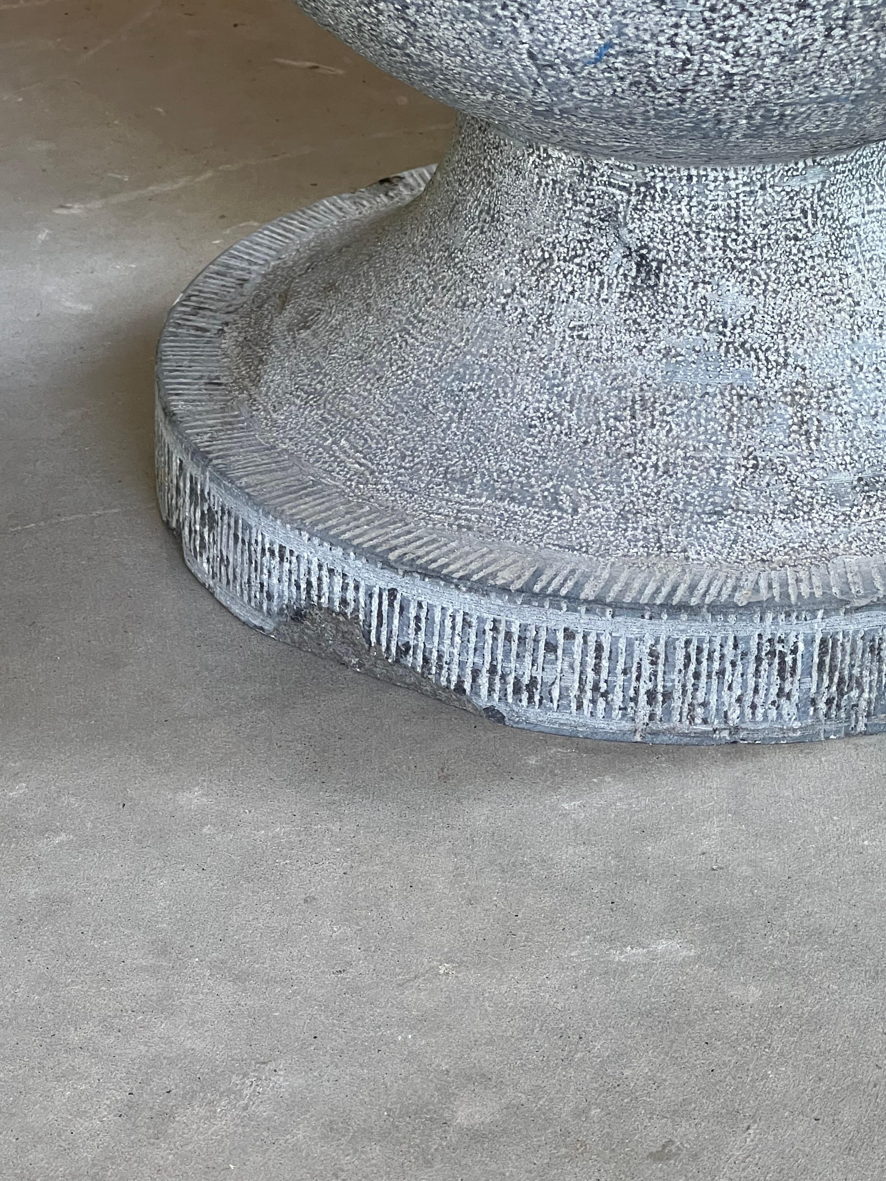 More information coming soon…

Dating to the early 1900s, this pair of Belgian bluestone ball finials can be used inside or outdoors.  The finials have been lightly hammered, giving the balls subtle texturing, while the bases have a fluted molding.